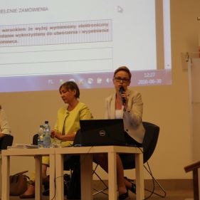 Prelekcja Pani Magdaleny Olejarz, Dyrektor Departamentu Unii Europejskiej i Współpracy Międzynarodowej
